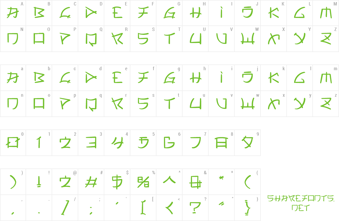 Font Mayuta Renshin preview